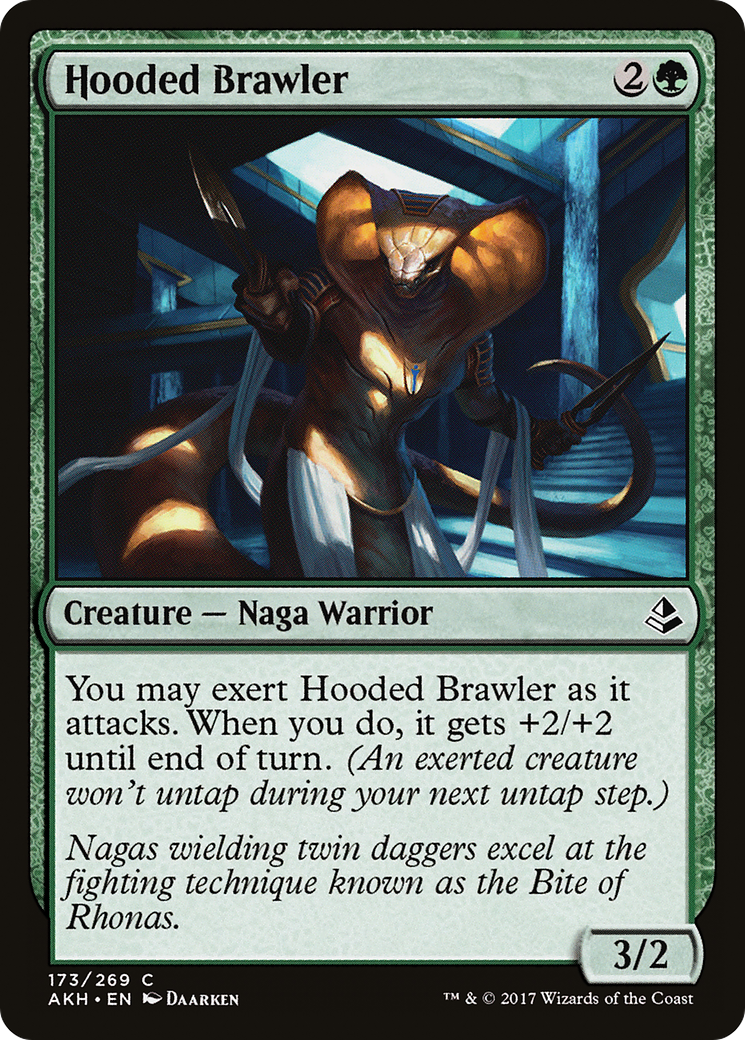 Hooded Brawler [Amonkhet] Foil