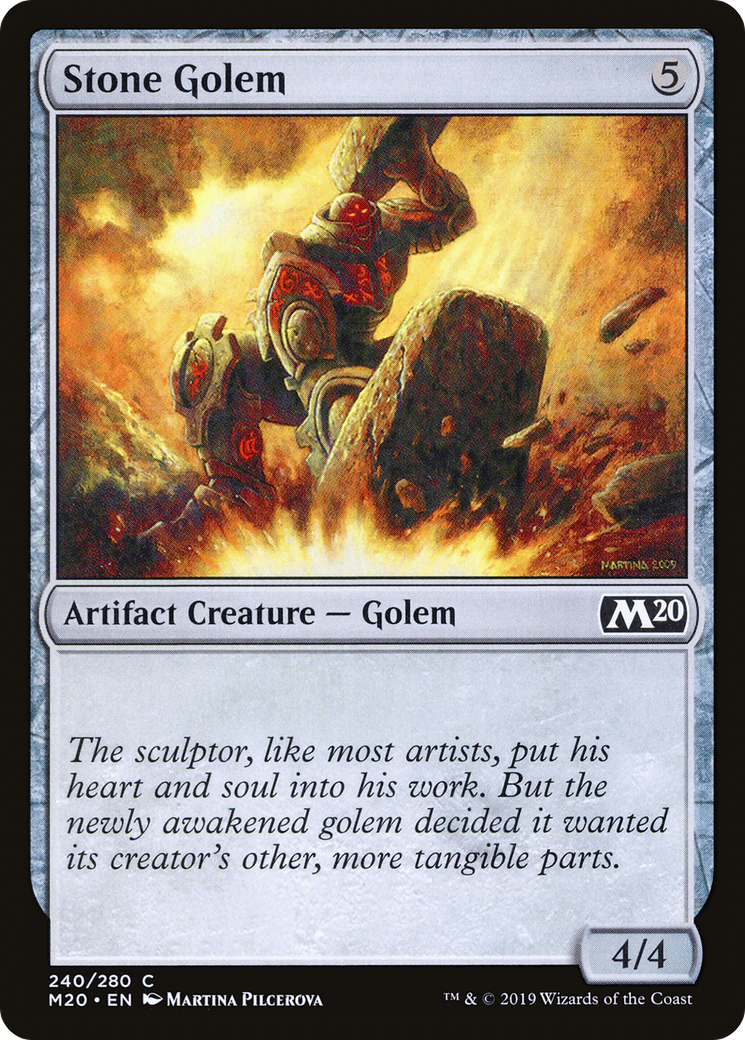 Stone Golem [Core Set 2020] Foil