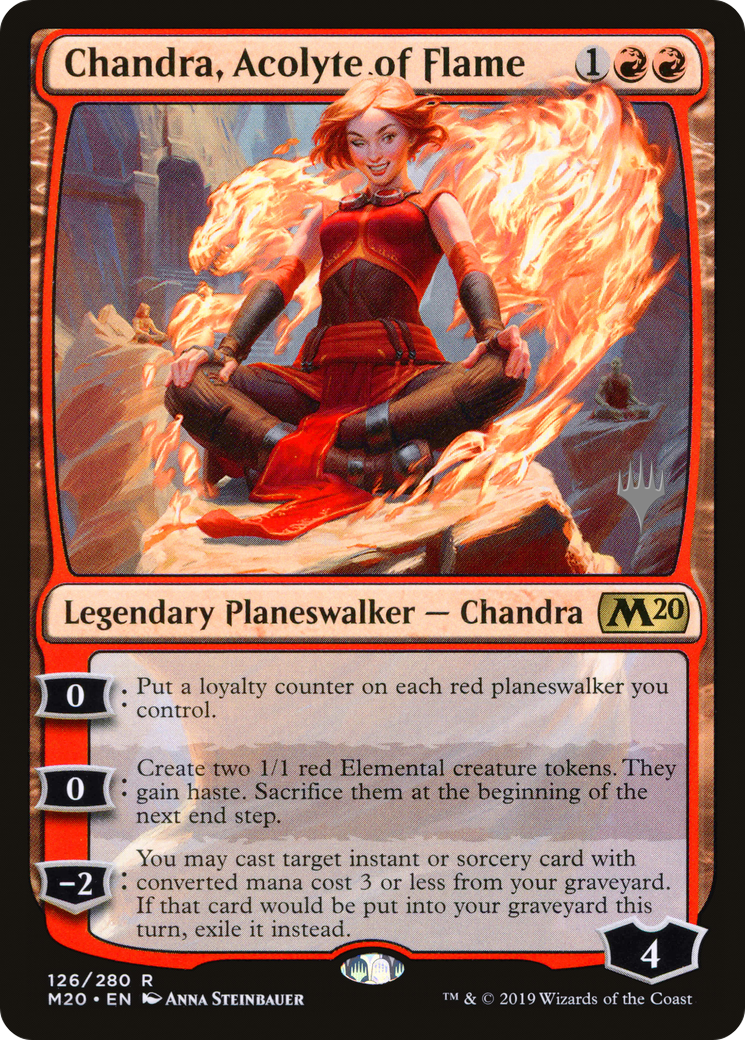 Chandra, Acolyte of Flame (Promo Pack) [Core Set 2020 Promos] Foil