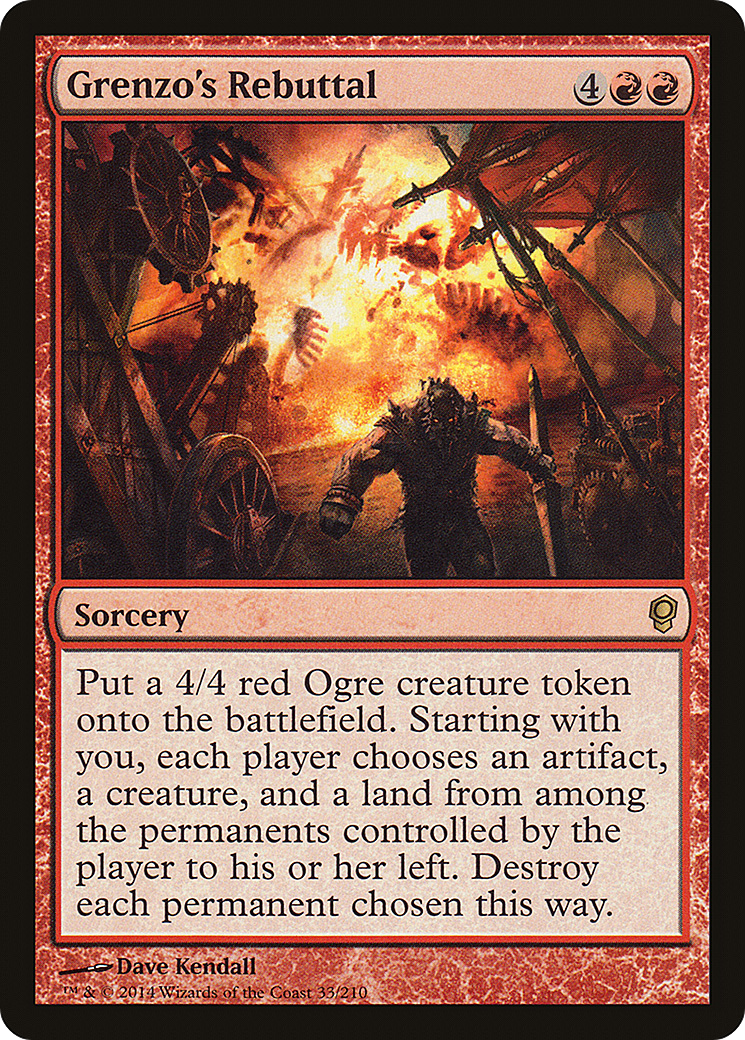Grenzo's Rebuttal [Conspiracy] Foil