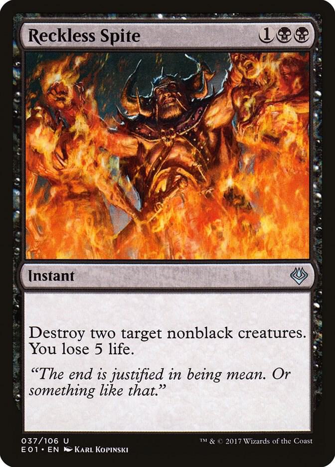 Reckless Spite 37/106 (Archenemy: Nicol Bolas) 