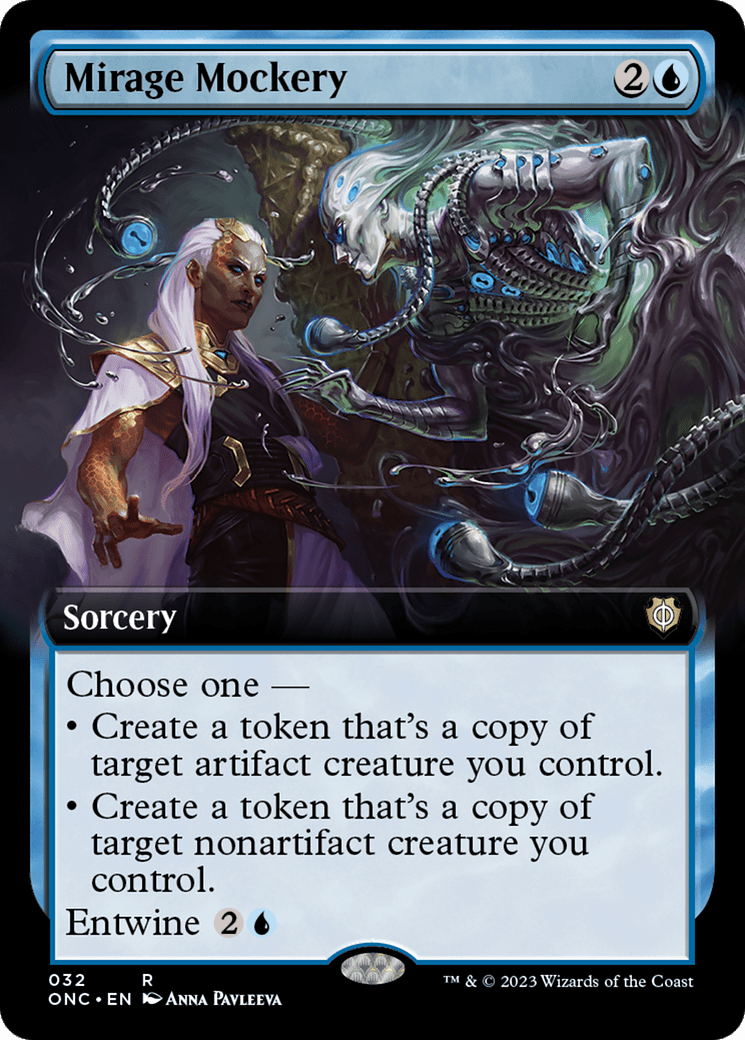 Mirage Mockery (Extended Art) [Phyrexia: All Will Be One Commander] Foil