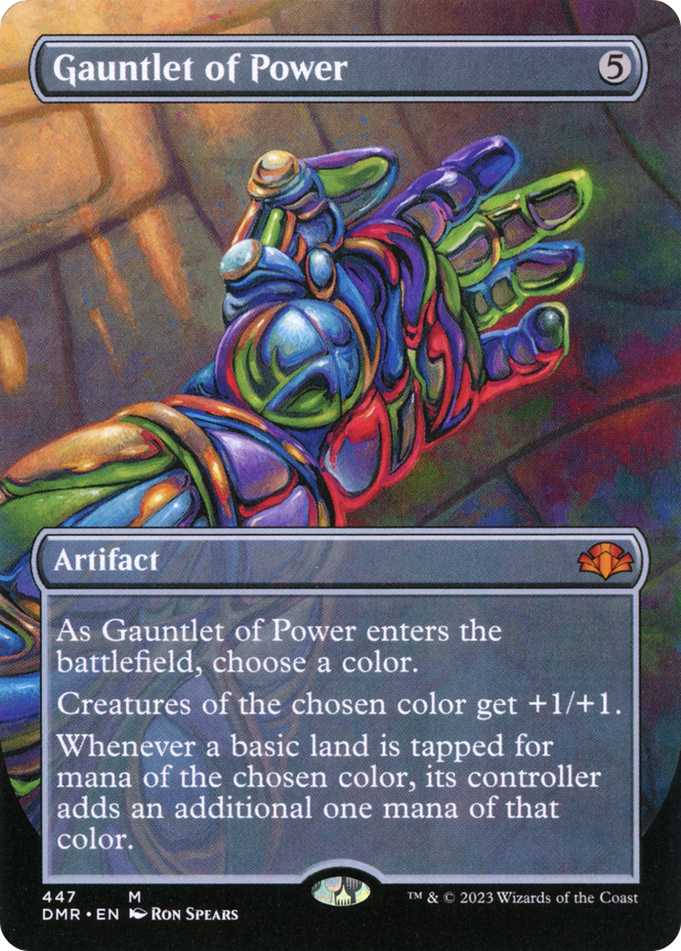 Gauntlet of Power (Borderless Alternate Art) [Dominaria Remastered] Foil