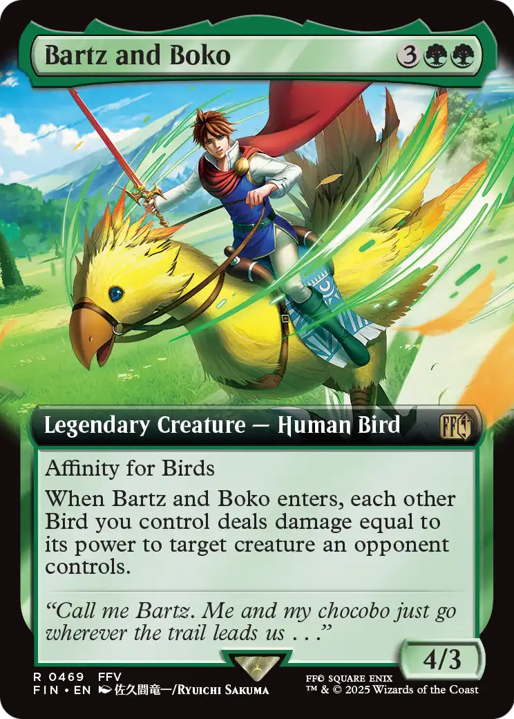 Bartz and Boko (Extended Art) (469) [FINAL FANTASY]  Foil
