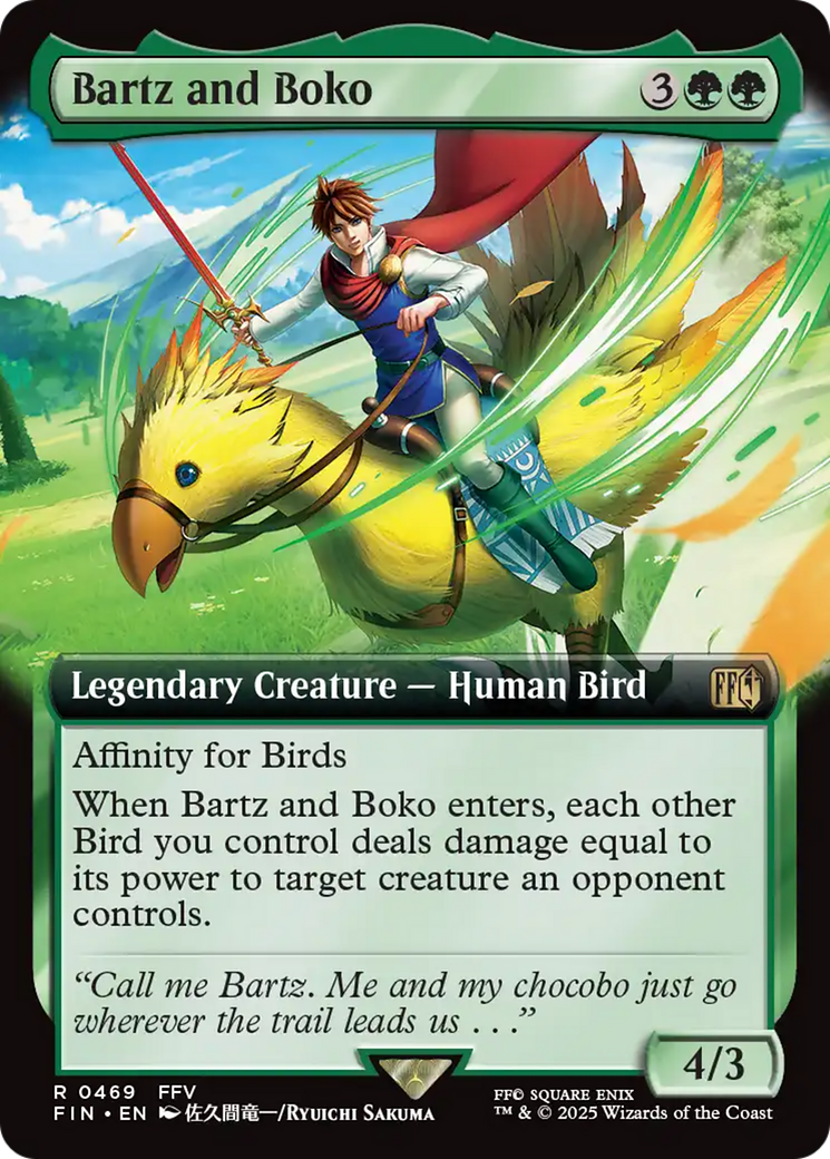 Bartz and Boko (Extended Art) (469) [FINAL FANTASY]  Foil