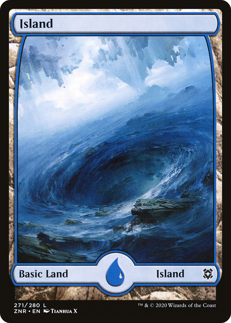 Island (271) [Zendikar Rising] Foil