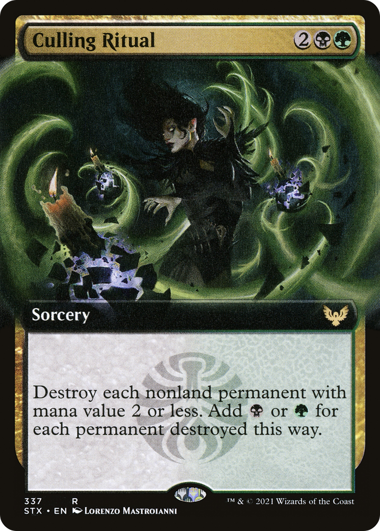 Culling Ritual (Extended Art) [Strixhaven: School of Mages] Foil