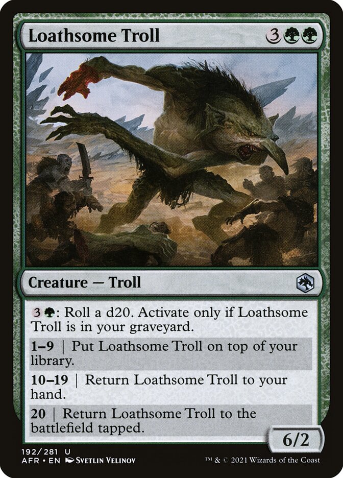 Loathsome Troll 192 (Adventures in the Forgotten Realms)  - Foil