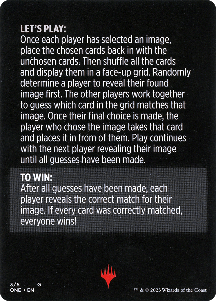 Cyber Simulacrum // Cyber Simulacrum (cont'd) (MONE-003) - Phyrexia: All Will Be One Minigames