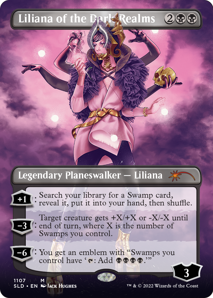 Liliana of the Dark Realms (Borderless) [Secret Lair Drop Series] Foil