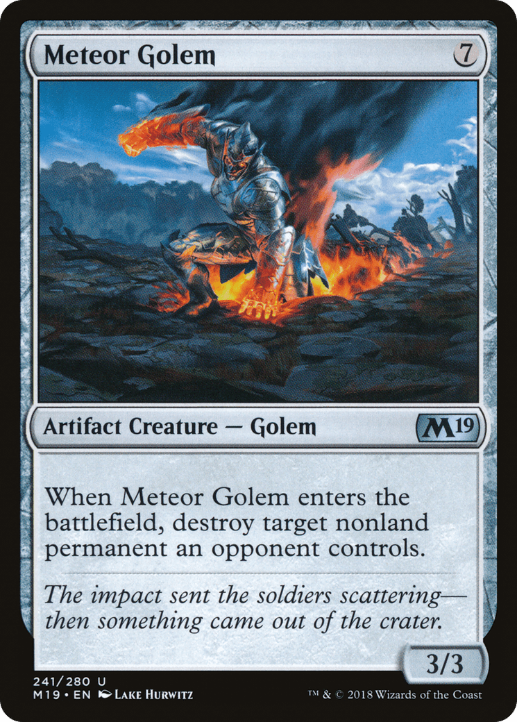 Meteor Golem [Core Set 2019] Foil