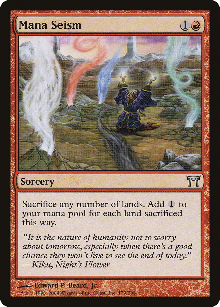 Mana Seism [Champions of Kamigawa] Foil