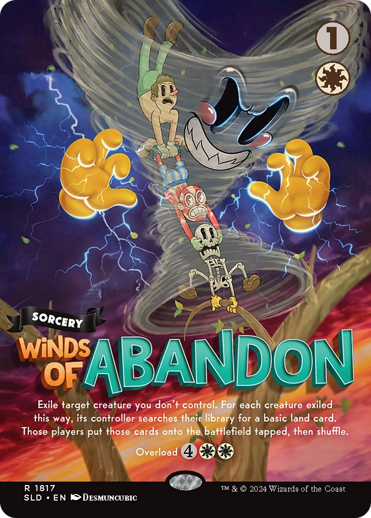 Winds of Abandon (1817) [Secret Lair Drop]  (Borderless) Foil