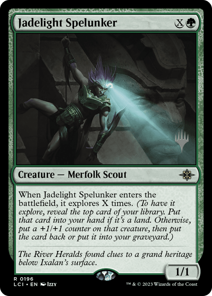 Jadelight Spelunker (Promo Pack) [The Lost Caverns of Ixalan Promos] Foil