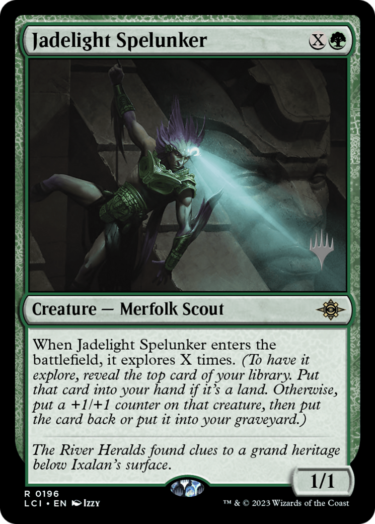 Jadelight Spelunker (Promo Pack) [The Lost Caverns of Ixalan Promos] Foil