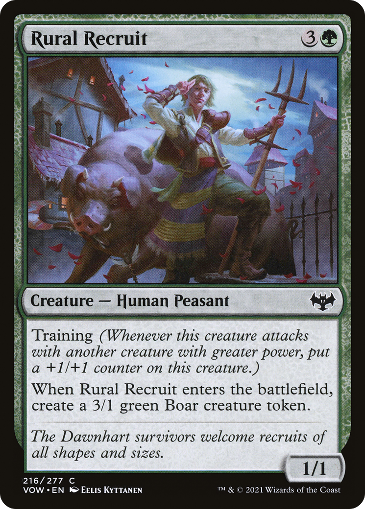 Rural Recruit [Innistrad: Crimson Vow] Foil