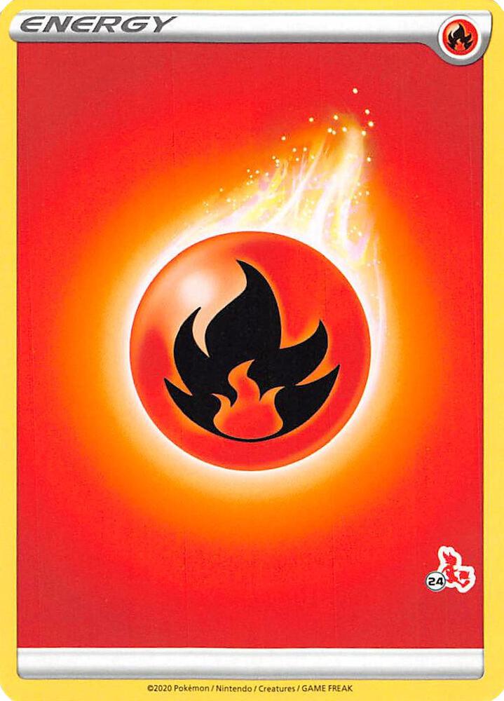 Fire Energy 24 Cinderace Stamped  (Battle Academy 2022) 