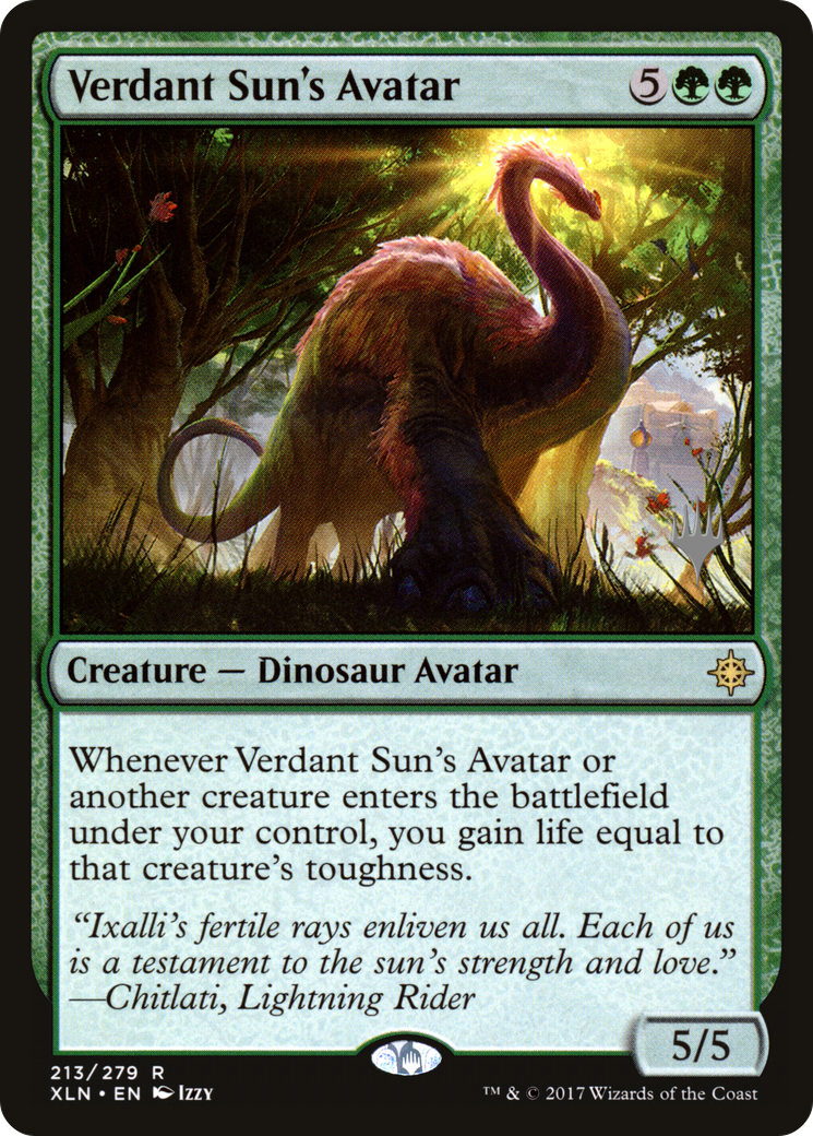 Verdant Sun's Avatar (Promo Pack) [Ixalan Promos] Foil