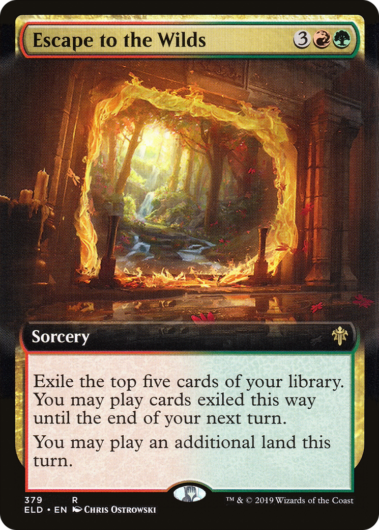 Escape to the Wilds (Extended Art) [Throne of Eldraine] Foil
