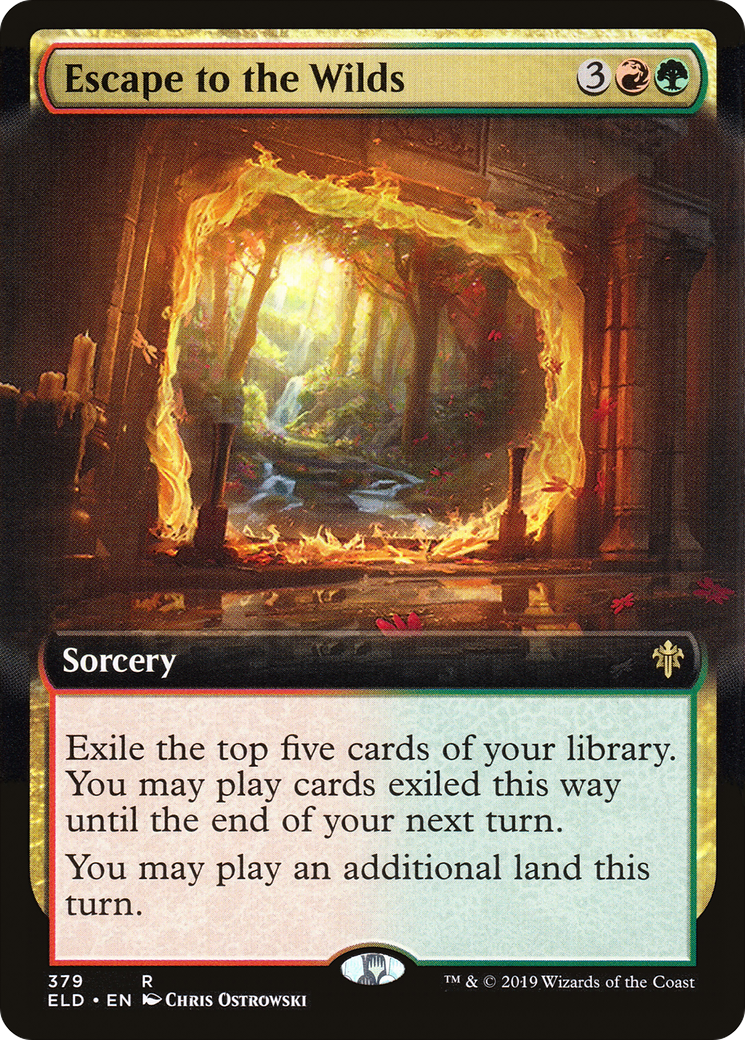 Escape to the Wilds (Extended Art) [Throne of Eldraine] Foil