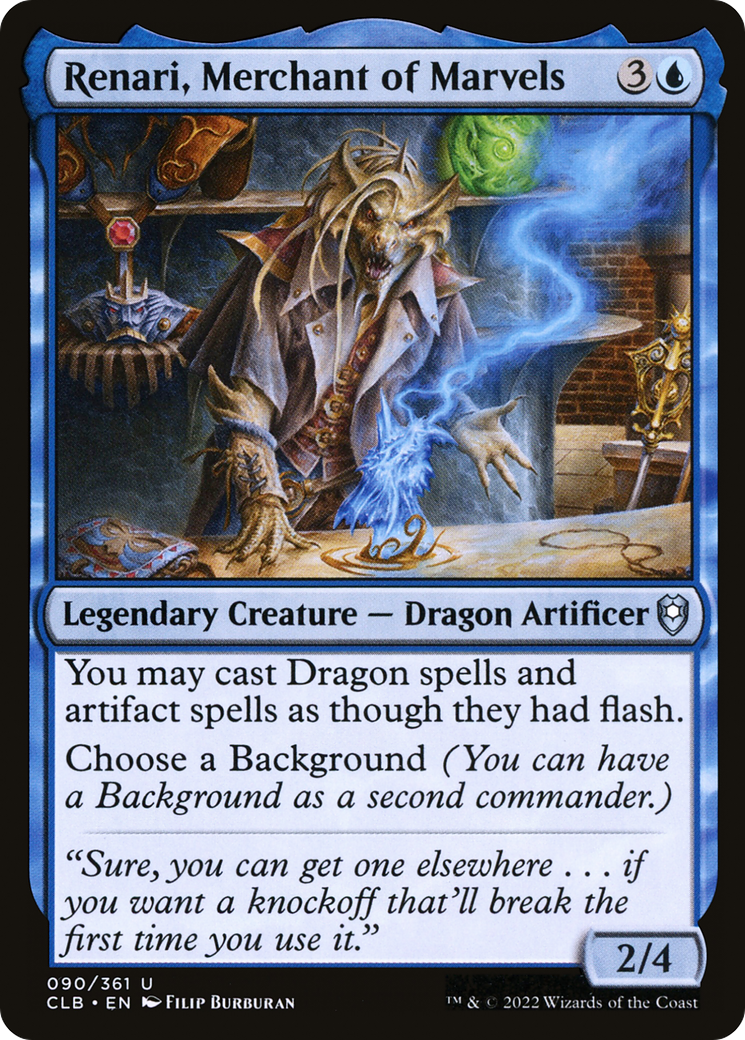 Renari, Merchant of Marvels [Commander Legends: Battle for Baldur's Gate] Foil