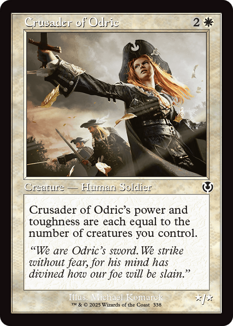 Crusader of Odric (Retro Frame) (-338) [Innistrad Remastered]  Foil