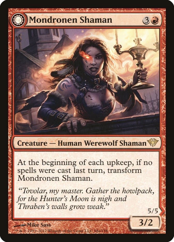 Mondronen Shaman // Tovolar's Magehunter [Dark Ascension] Foil