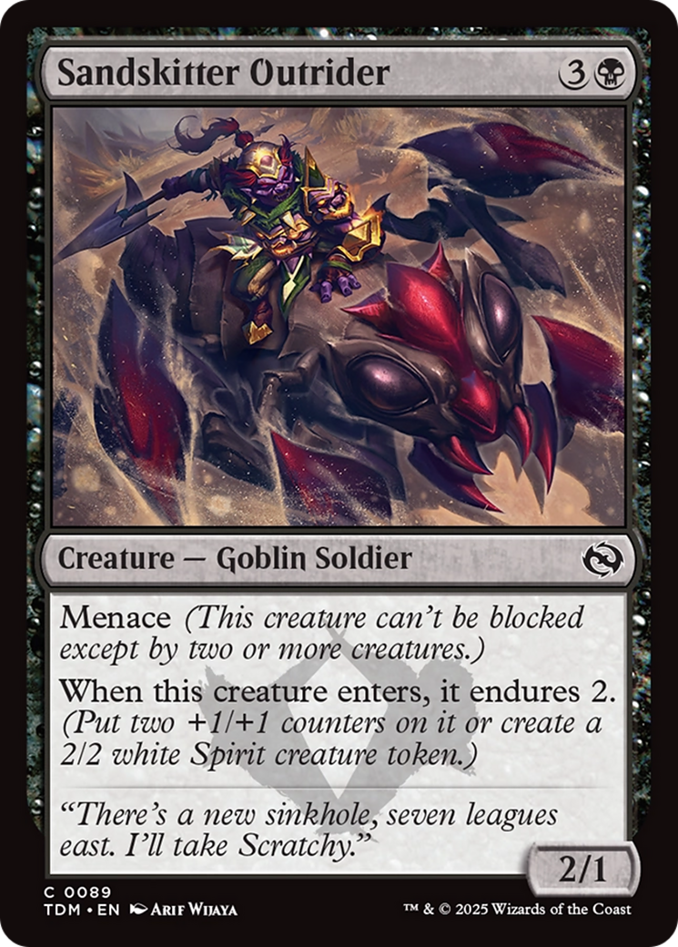Sandskitter Outrider (089) [Tarkir: Dragonstorm]  Foil