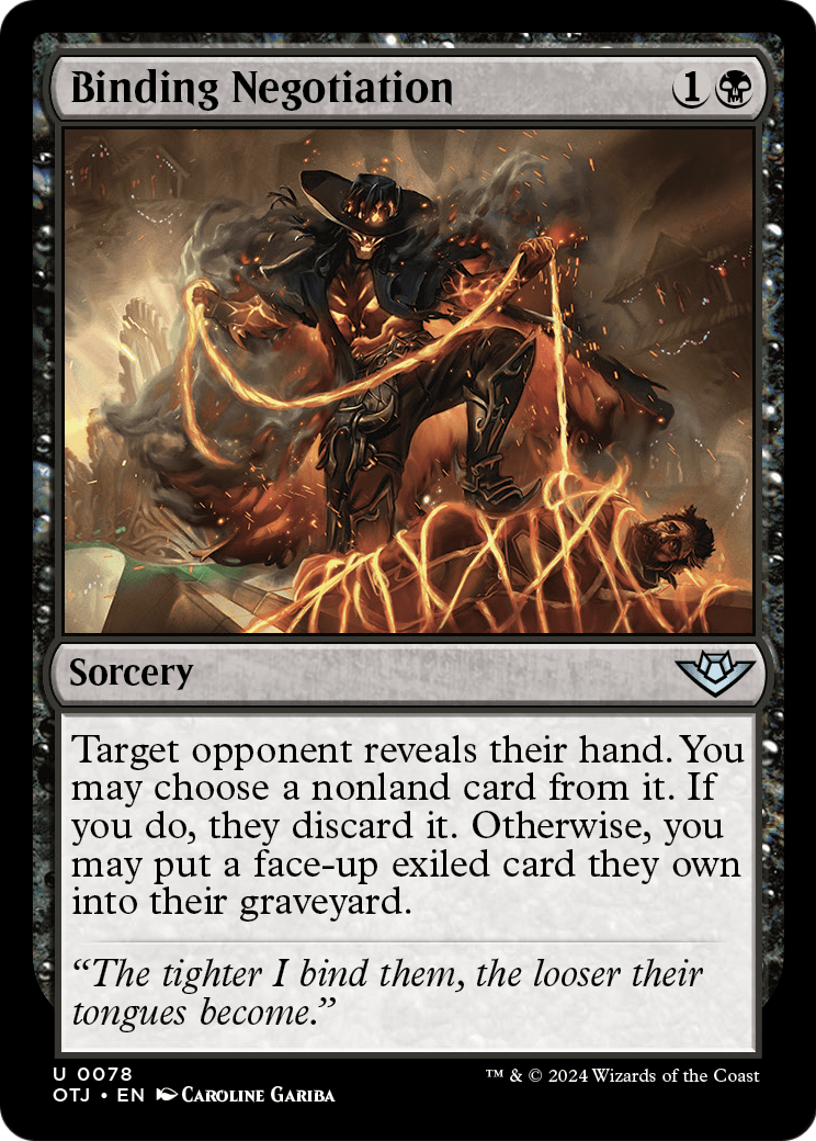 Binding Negotiation [Outlaws of Thunder Junction] Foil