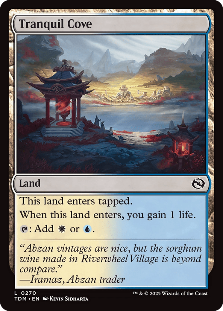 Tranquil Cove (270) [Tarkir: Dragonstorm]  Foil