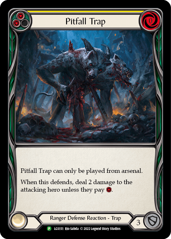 Pitfall Trap (Yellow) [LGS151] (Promo)  Rainbow Foil