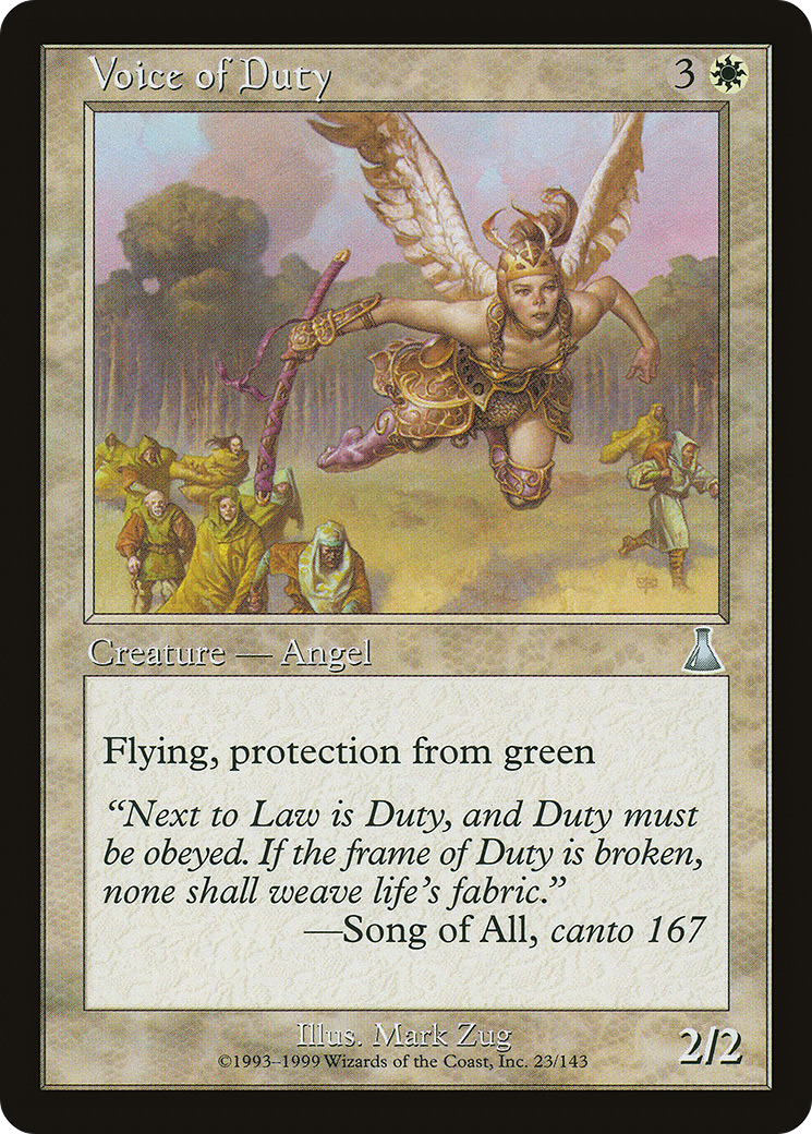Voice of Duty [Urza's Destiny] Foil