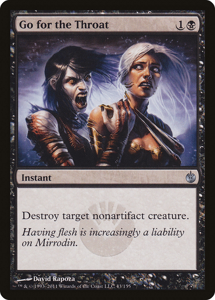 Go for the Throat [Mirrodin Besieged] Foil