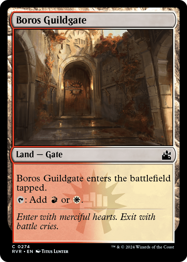 Boros Guildgate [Ravnica Remastered] Foil