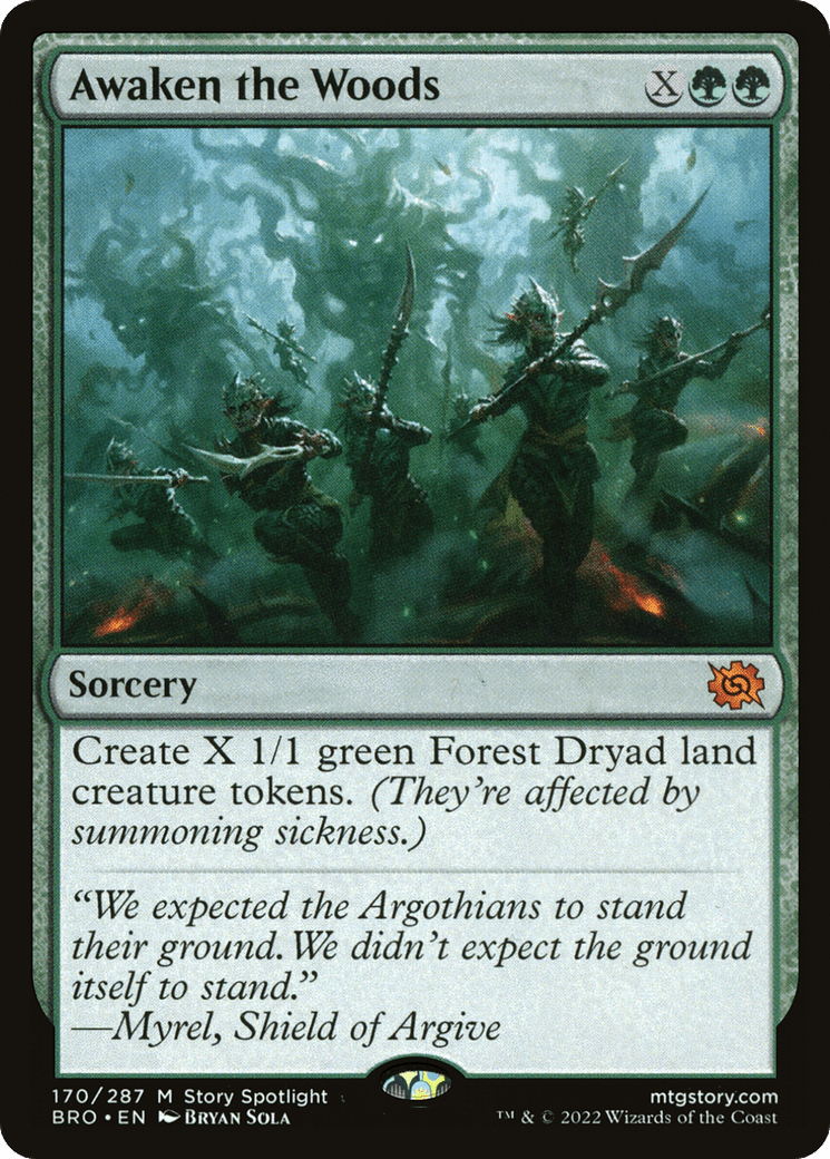 Awaken the Woods [The Brothers' War] Foil