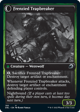 Outland Liberator // Frenzied Trapbreaker [Innistrad: Double Feature] Foil