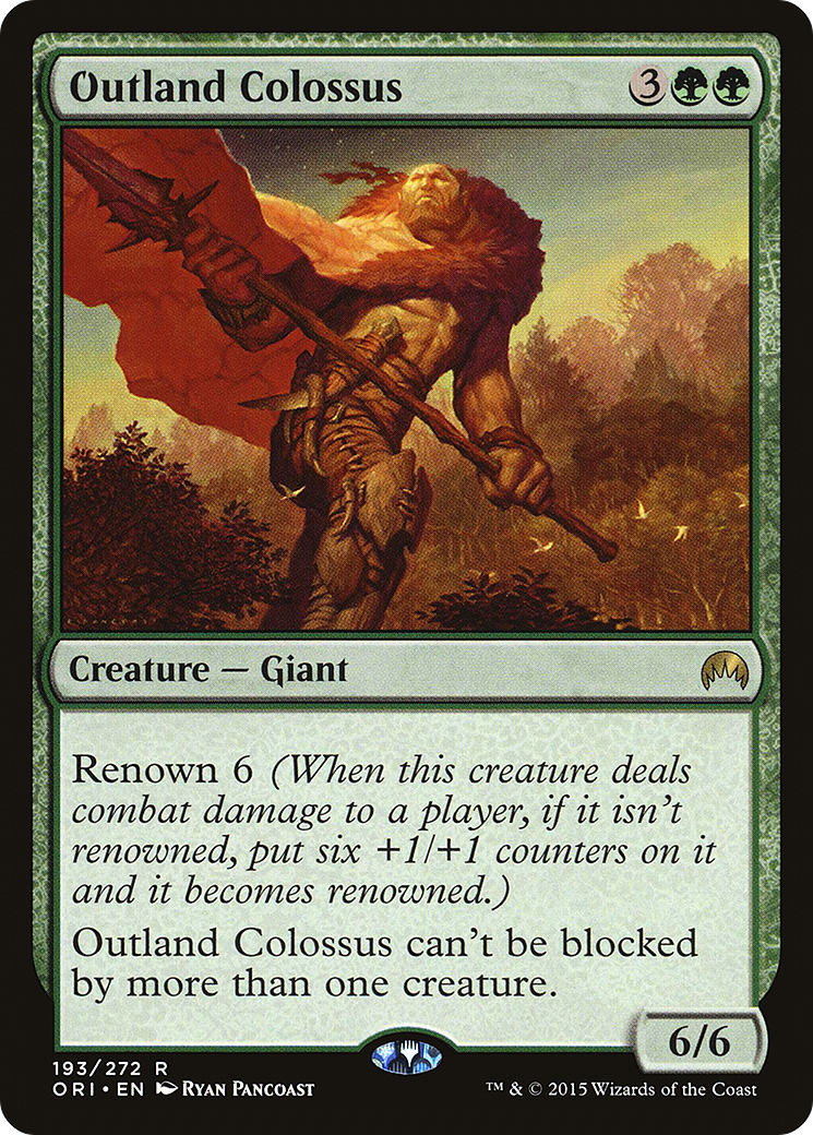 Outland Colossus [Magic Origins] Foil