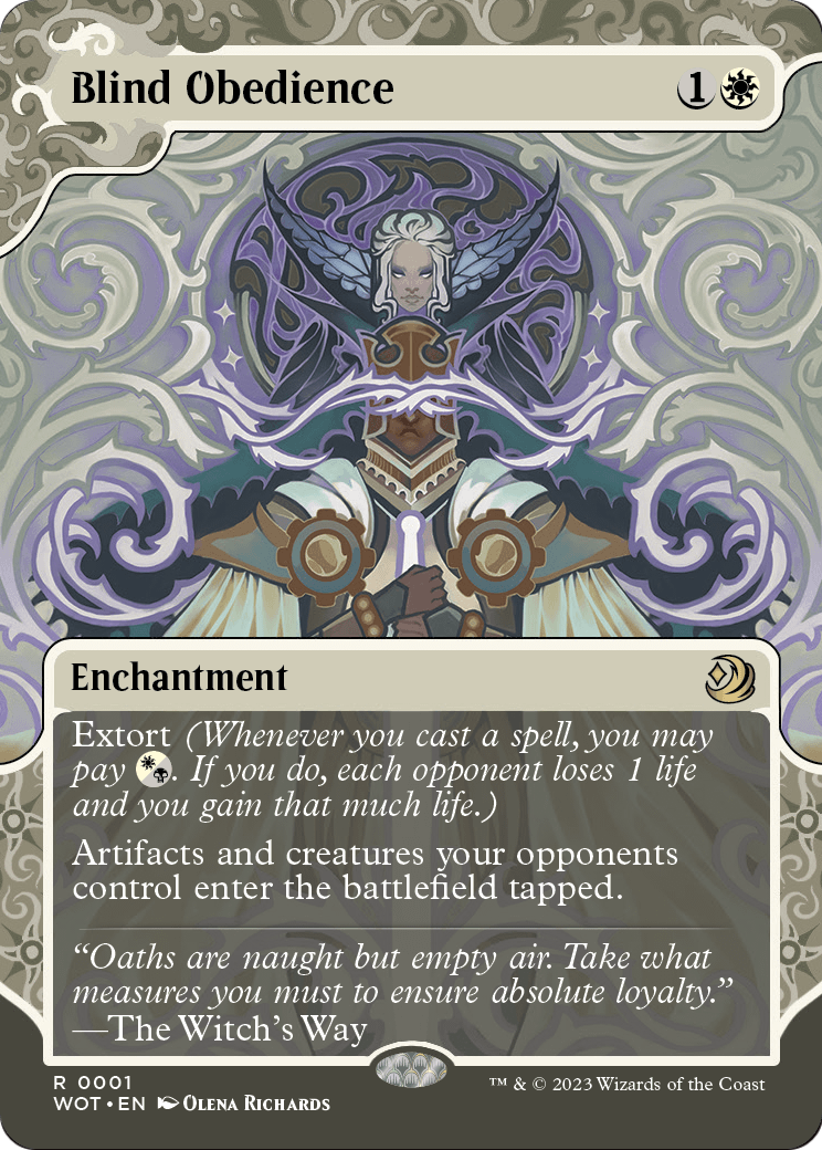 Blind Obedience [Wilds of Eldraine: Enchanting Tales] Foil