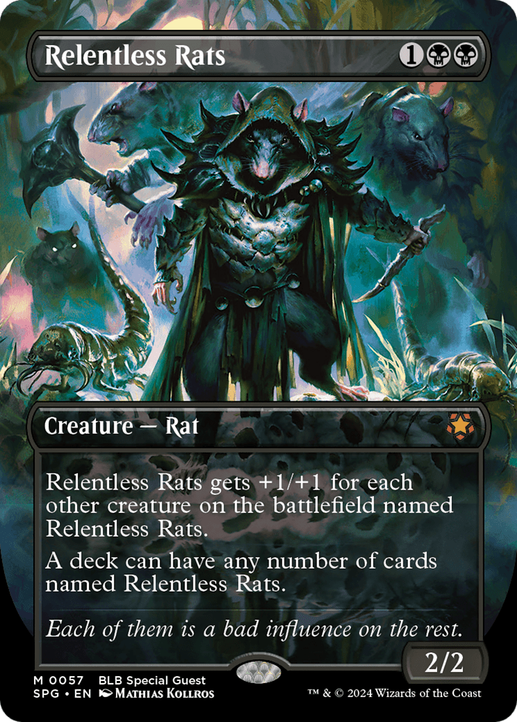 Relentless Rats (Borderless) [Bloomburrow Special Guests]