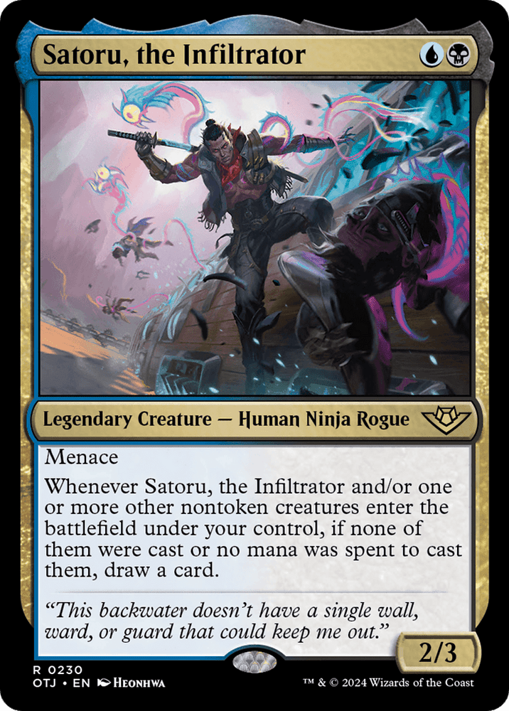 Satoru, the Infiltrator [Outlaws of Thunder Junction]