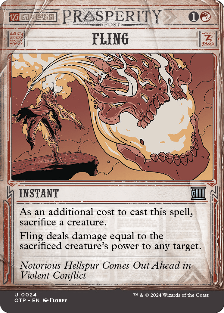 Fling [Outlaws of Thunder Junction: Breaking News] Foil