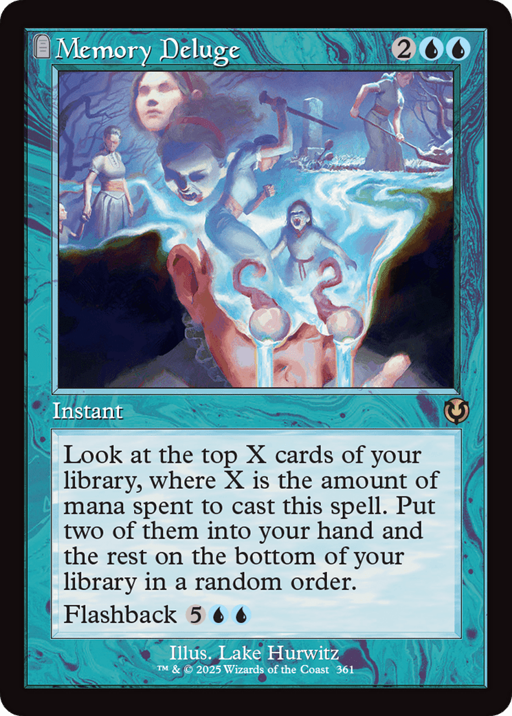 Memory Deluge (361) [Innistrad Remastered] : (tombstone) Foil