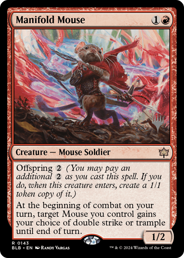 Manifold Mouse (Promo Pack) [Bloomburrow Promos] Foil