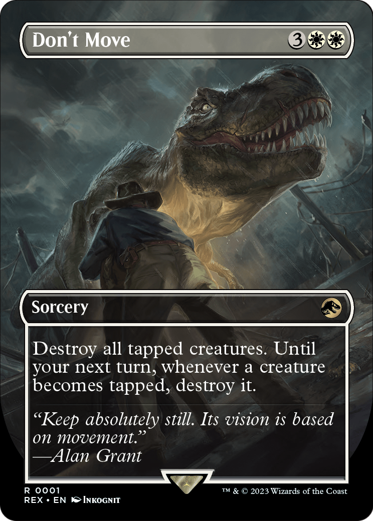 Don't Move (Borderless) [Jurassic World Collection] Foil