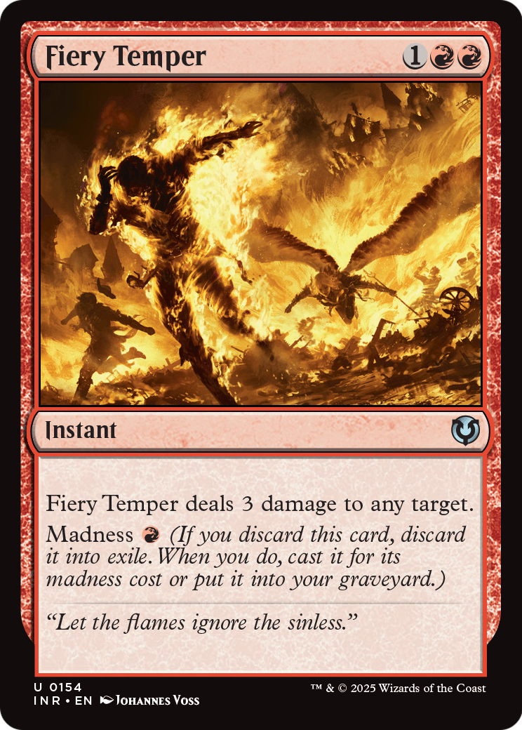 Fiery Temper (-154) [Innistrad Remastered]  Foil