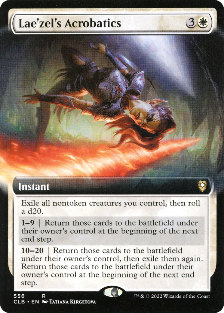 Lae'zel's Acrobatics (Extended Art) [Commander Legends: Battle for Baldur's Gate] Foil