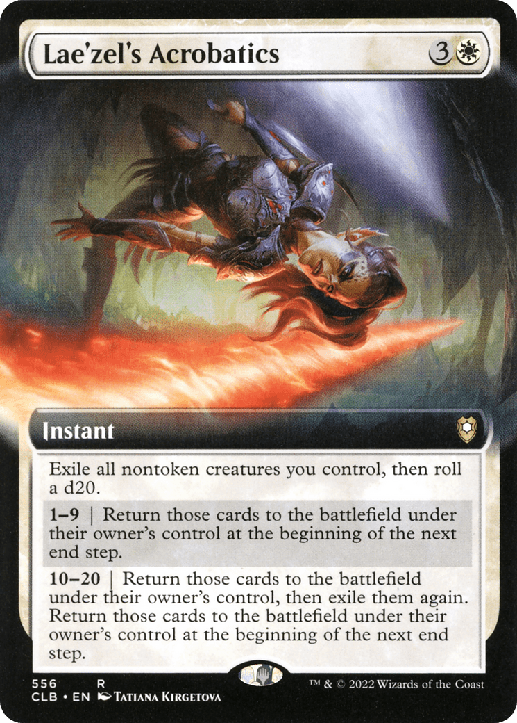 Lae'zel's Acrobatics (Extended Art) [Commander Legends: Battle for Baldur's Gate] Foil