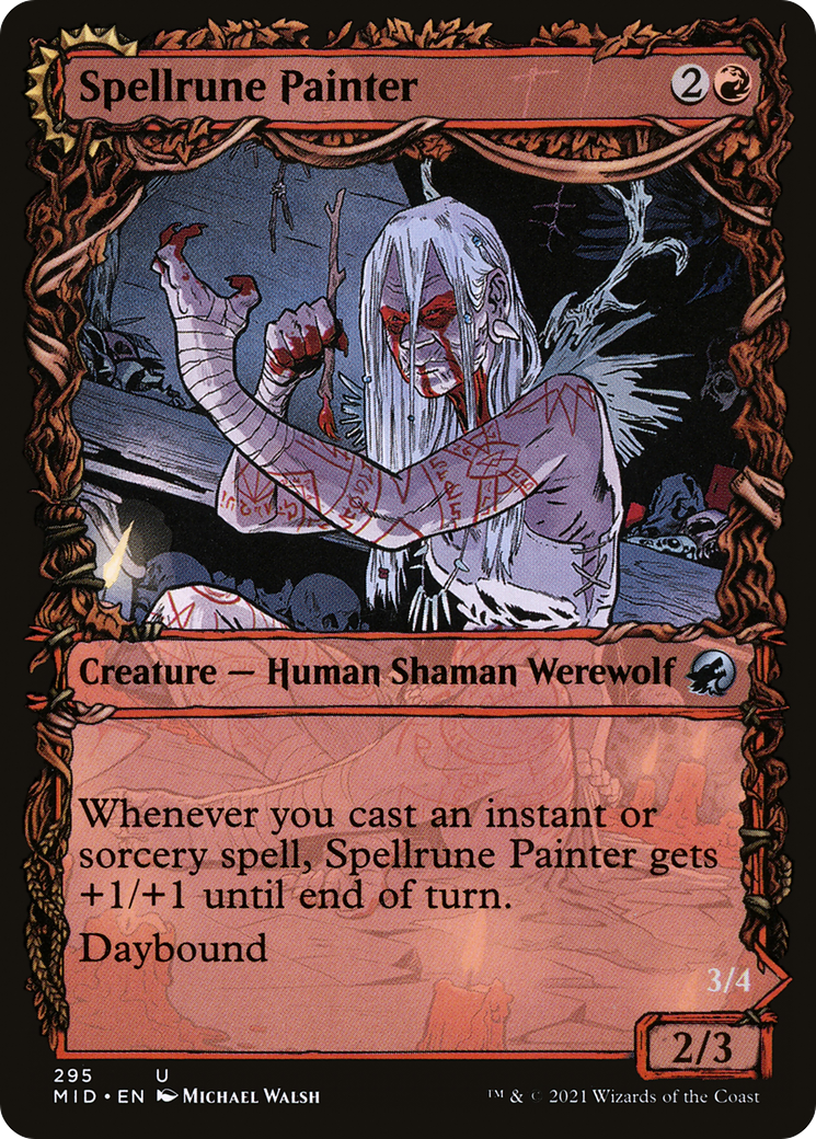 Spellrune Painter // Spellrune Howler (Showcase Equinox) [Innistrad: Midnight Hunt] Foil