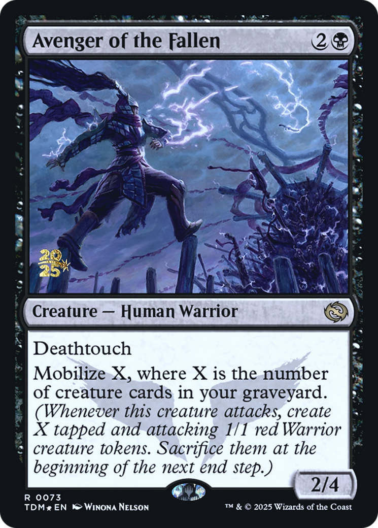 Avenger of the Fallen (073) [Prerelease Cards]  Foil