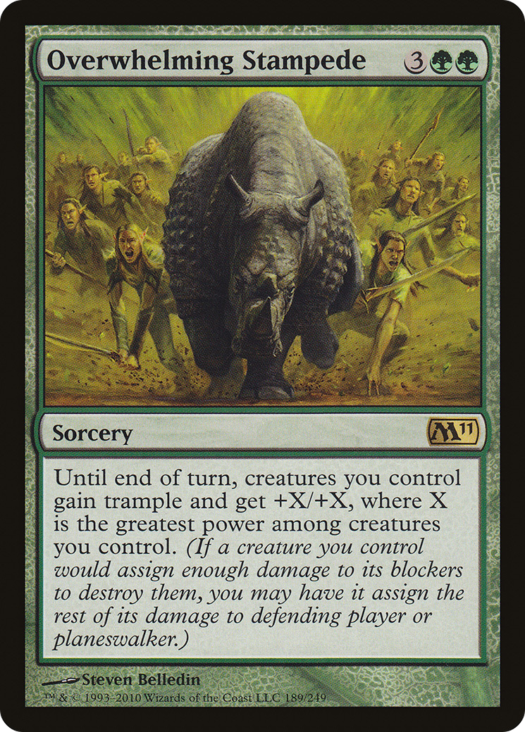 Overwhelming Stampede [Magic 2011] Foil